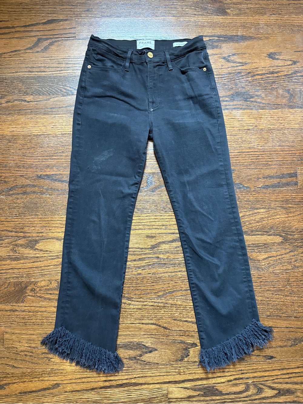 Frame black Denim straight jeans